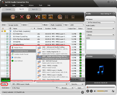 audio converter cd to mp3