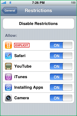 iPhone tips and tricks - content restriction