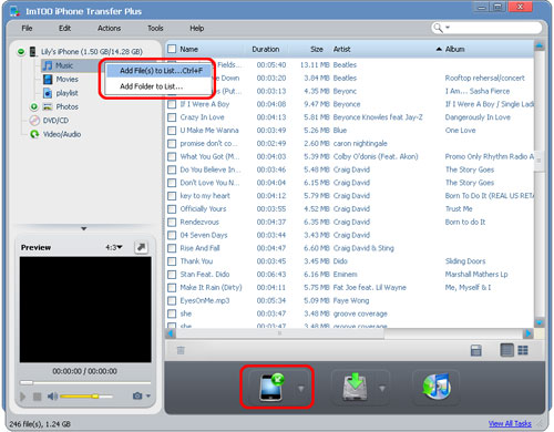 Transfer songs from iPhone to computer