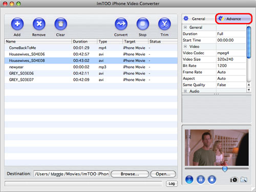 ImTOO iPhone Video Converter for Mac