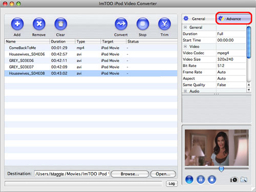 ImTOO iPod Video Converter for Mac