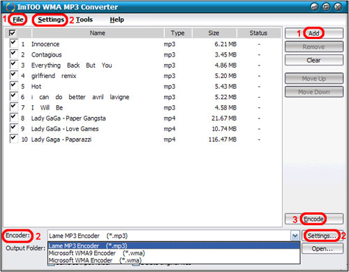 ImTOO WMA MP3 Converter