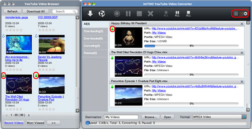 ImTOO Youtube Video Converter for Mac