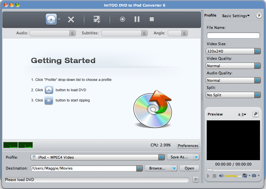 ImTOO DVD to iPod Converter for Mac