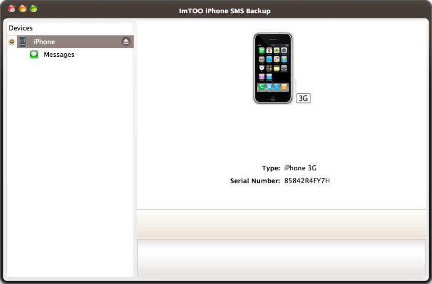 ImTOO iPhone SMS Backup for Mac screenshot