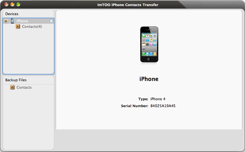ImTOO iPhone Contacts Transfer for Mac 